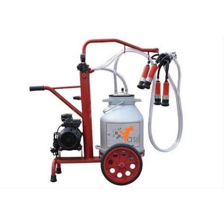 Tekli Süt Sağım Makinesi - Aluminyum Güğüm